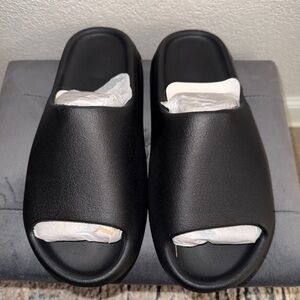Sleek Black Yeezy YS-01 Slide Sandals